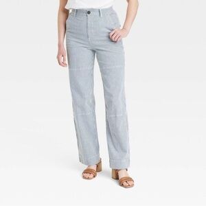Striped Blue Women's Pants